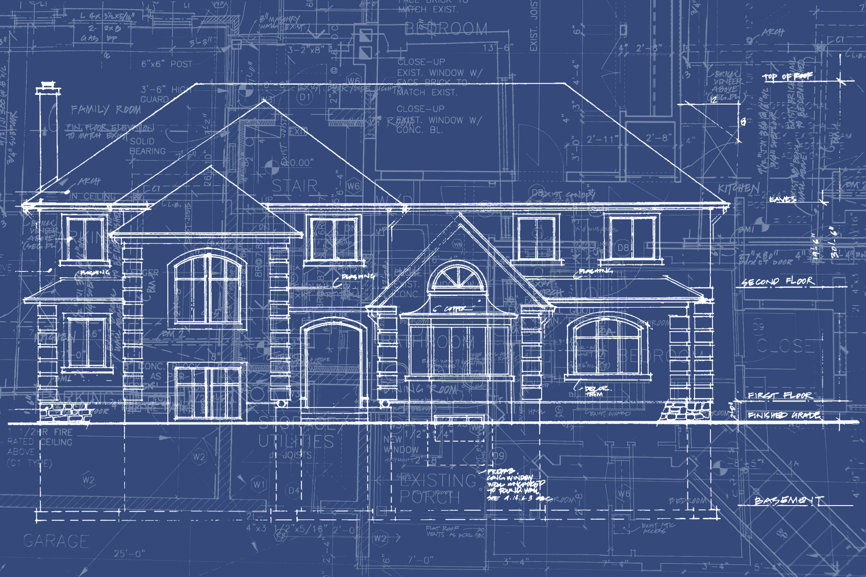 inside home view blueprint